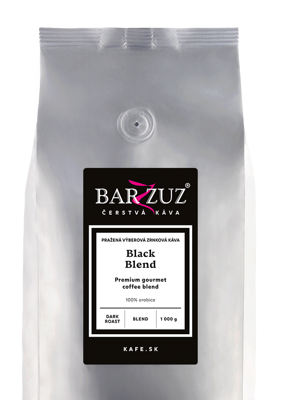 Black blend, pražená káva,100 % arabika, 1 kg
