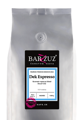 Espresso blend, pražená bezkofeínová káva, 100 % arabika, 1 kg