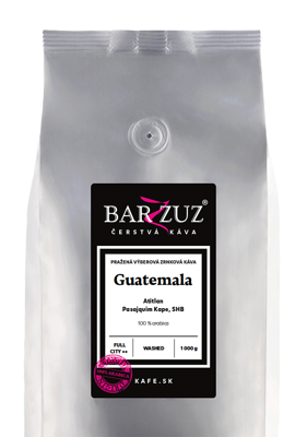 Guatemala, pražená káva - Atitlan Pasajquim Kape, SHB, praná, 1 kg