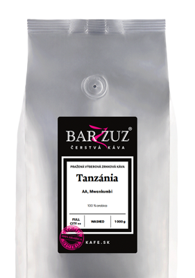 Tanzánia, pražená káva - AA, Mwankumbi, praná, 1 kg