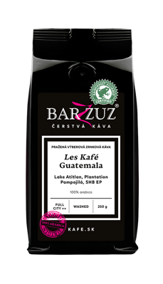 Guatemala, pražená káva - Les Kafé, Lake Atitlan, Plantation Pampojilá, SHB EP, RFA, praná, 250 g