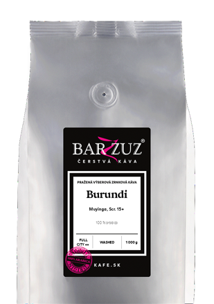 Burundi, pražená zrnková káva - Muyinga, praná, 1 kg