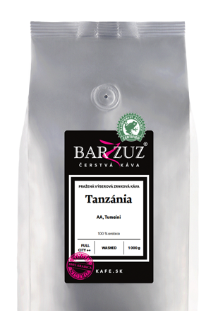 Tanzánia, pražená zrnková káva - AA, Tumaini, RFA, praná, 1 kg