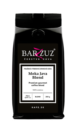 Moka Java blend, pražená zrnková káva, 100 % arabika, 250 g