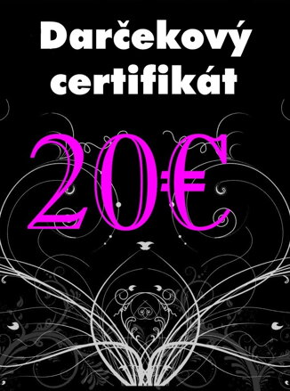 Darčekový certifikát v hodnote 20 €