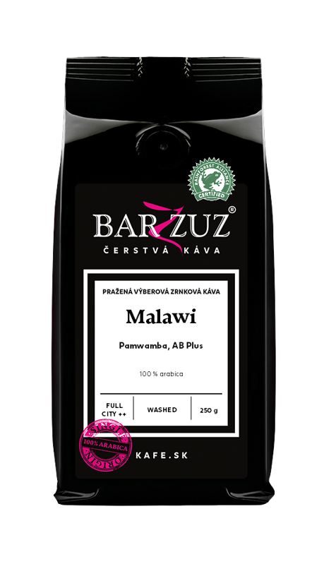 Malawi, pražená zrnková káva - Pamwamba, AB Plus, RFA, praná, 250 g Malawi, pražená zrnková káva - Pamwamba, AB Plus, RFA, praná, 250 g