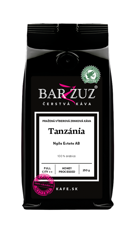 Tanzánia, pražená zrnková káva - Ngila Estate AB, RFA, honey processed, 250 g Tanzánia, pražená zrnková káva - Ngila Estate AB, RFA, honey processed, 250 g