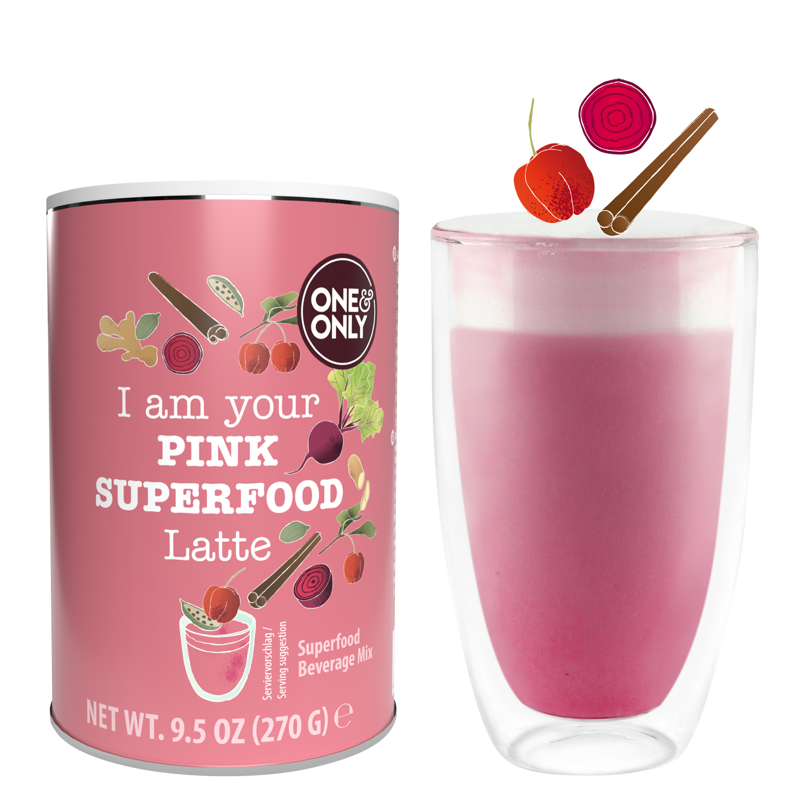 One&Only Pink Superfood Latte, 270 g One&Only Pink Superfood Latte, 270 g