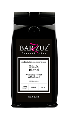 Black blend, pražená káva,100 % arabika, 250 g