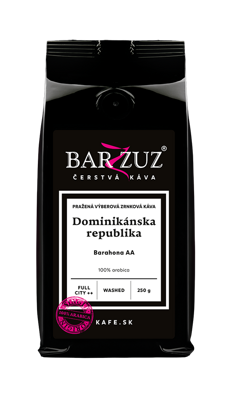 Dominikánska republika, pražená káva - Barahona AA, praná, 250 g
