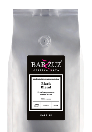 Black blend, pražená zrnková káva,100 % arabika, 1 kg