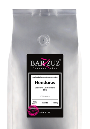 Honduras, pražená zrnková káva - Occidente Las Mercedes, SHG, praná, 1 kg