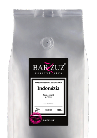 Indonézia, pražená zrnková káva - Java Jampit, A/WP1, praná, 1 kg