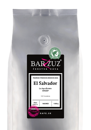 El Salvador, pražená zrnková káva -  La Joya Estate, SHG EP, RFA, praná, 1 kg