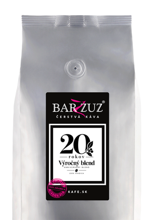 Výročný blend, pražená zrnková káva, 100 % arabika, 1 kg