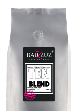 Ten blend, pražená zrnková káva, 100 % arabika, 1 kg