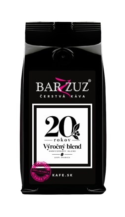 Výročný blend, pražená zrnková káva, 100 % arabika, 200 g