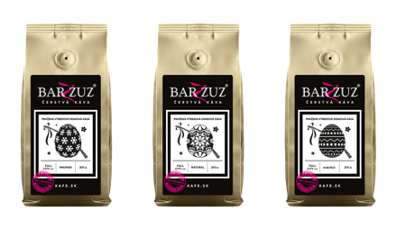 Veľkonočný set - 3 x 200 g praženej kávy 