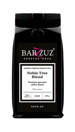 Noble Tree blend, pražená zrnková káva, 100 % arabika, 200 g