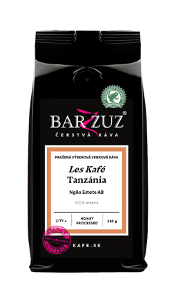 Tanzánia, pražená káva - Les Kafé, Ngila Estate AB, RFA, honey processed, city +, 250 g