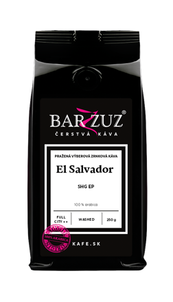 El Salvador, pražená zrnková káva -  SHG EP, praná, 250 g El Salvador, pražená zrnková káva -  SHG EP, praná, 250 g
