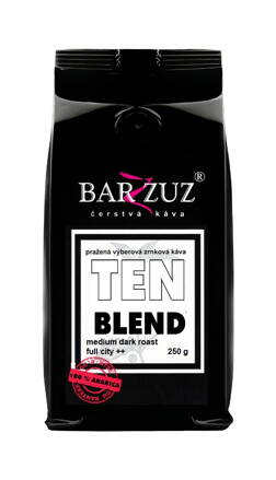 Ten blend, pražená zrnková káva, 100 % arabika, 250 g