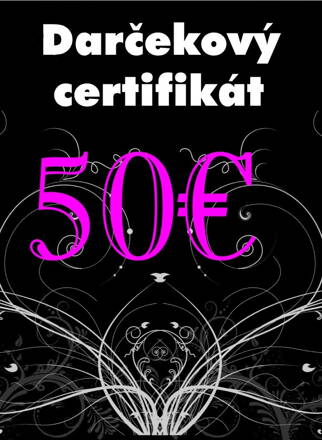 Darčekový certifikát v hodnote 50 €