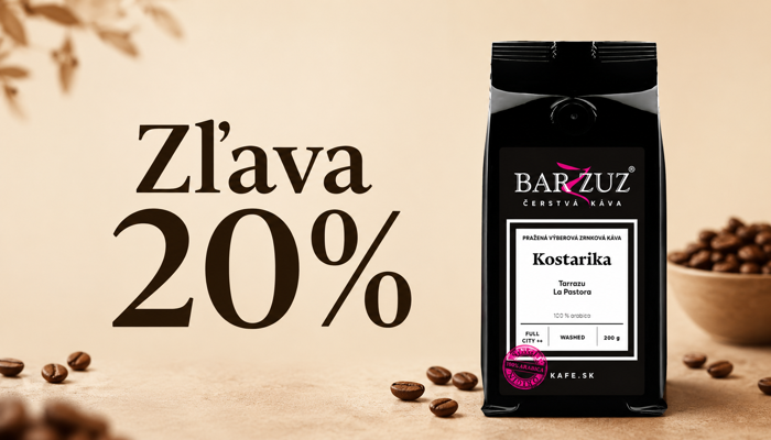 Výročné 20 % zľavy na kávu